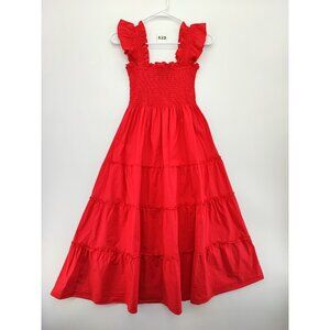 Elegant Red Ruffle Maxi Dress